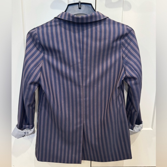 Heartloom Navy and Purple Striped Blazer—Flawed (see photos) - Picture 3 of 5